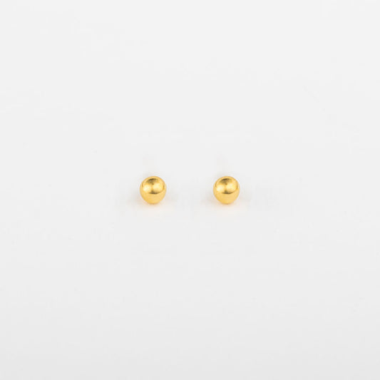 18k gold plated small stud earrings