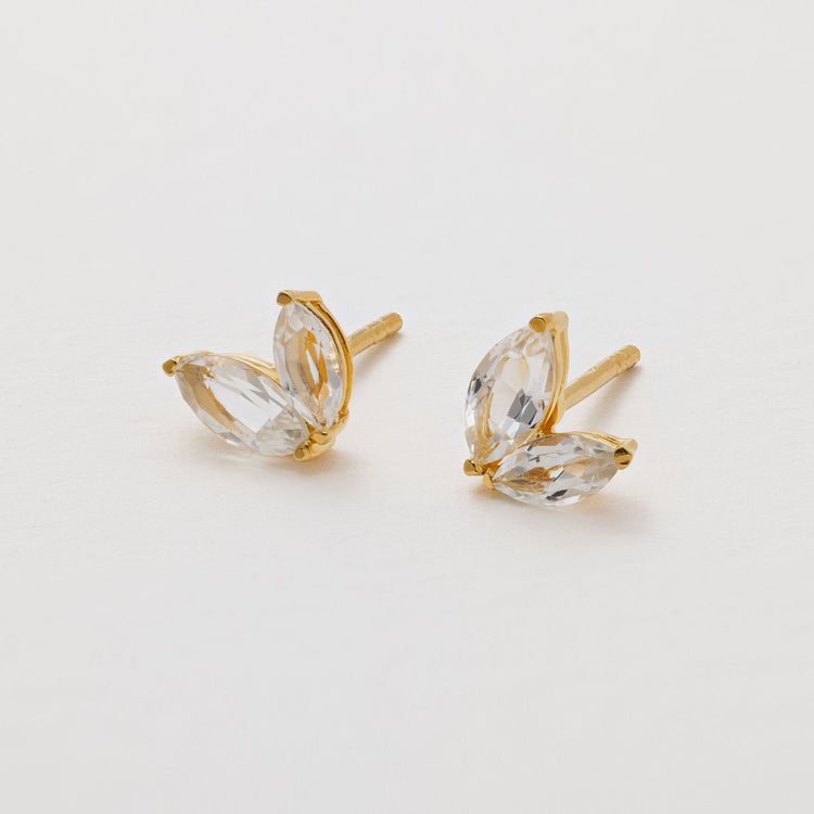 Marquis Stud Earrings from a Convertible Earring Set